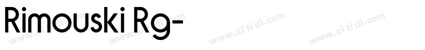 Rimouski Rg字体转换